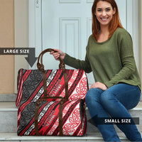 Aotearoa Te Arawa Travel Bag New Zealand Maori Tribal Fern Pattern