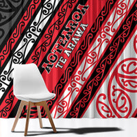 Aotearoa Te Arawa Window Curtain New Zealand Maori Tribal Fern Pattern