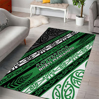 Aotearoa Ngati Maniapoto Area Rug New Zealand Maori Tribal Fern Pattern