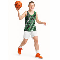 Personalised Aotearoa Ngati Maniapoto Basketball Jersey New Zealand Maori Tribal Fern Pattern