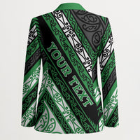Personalised Aotearoa Ngati Maniapoto Blazer New Zealand Maori Tribal Fern Pattern