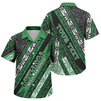 Personalised Aotearoa Ngati Maniapoto Family Matching Long Sleeve Bodycon Dress and Hawaiian Shirt New Zealand Maori Tribal Fern Pattern