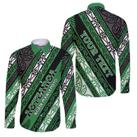 Personalised Aotearoa Ngati Maniapoto Family Matching Mermaid Dress and Hawaiian Shirt New Zealand Maori Tribal Fern Pattern