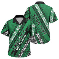 Personalised Aotearoa Ngati Raukawa Family Matching Long Sleeve Bodycon Dress and Hawaiian Shirt New Zealand Maori Tribal Fern Pattern