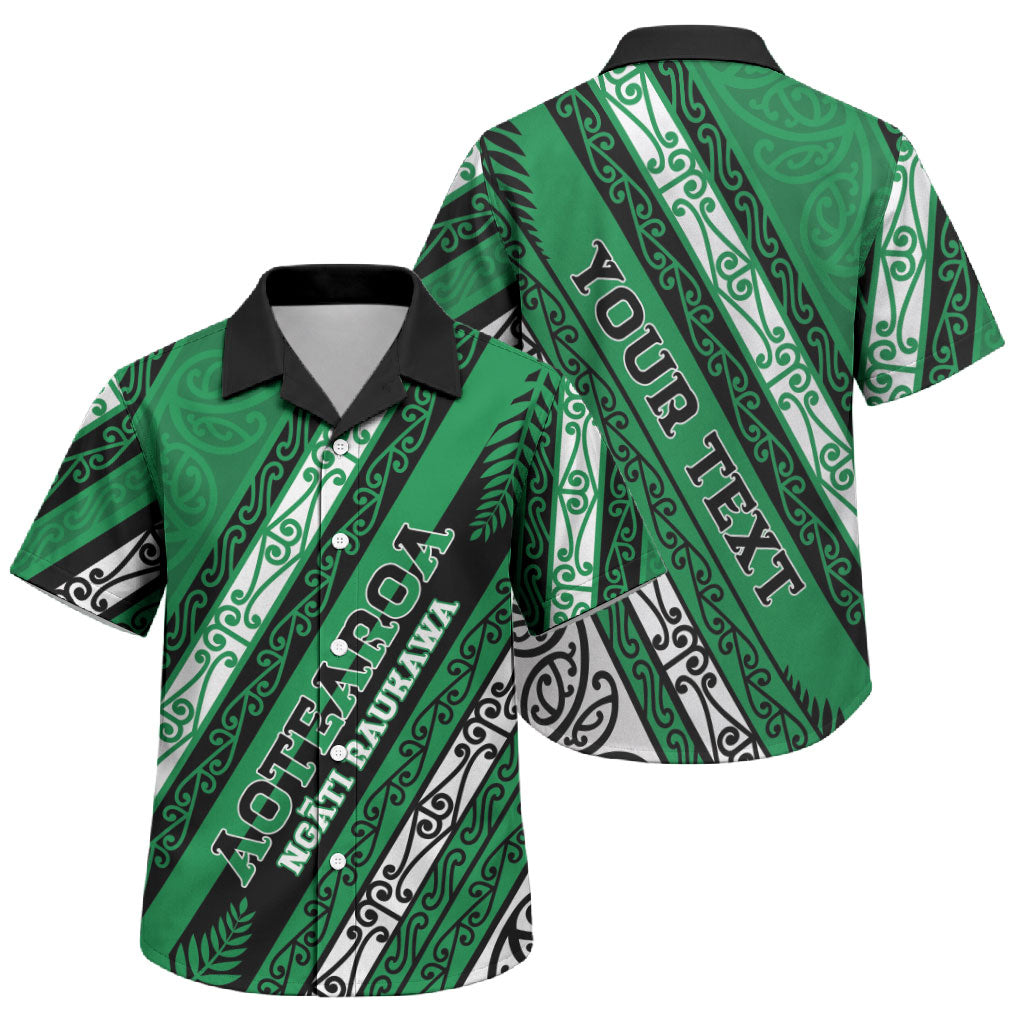 Personalised Aotearoa Ngati Raukawa Family Matching Mermaid Dress and Hawaiian Shirt New Zealand Maori Tribal Fern Pattern