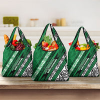 Aotearoa Ngati Raukawa Grocery Bag New Zealand Maori Tribal Fern Pattern