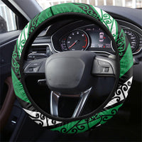 Aotearoa Ngati Raukawa Steering Wheel Cover New Zealand Maori Tribal Fern Pattern