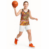 Custom Aotearoa Waikato Tainui Basketball Jersey Maori Tribal Pattern Koru Motif