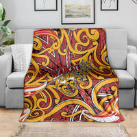 Aotearoa Waikato Tainui Blanket Maori Tribal Pattern Koru Motif
