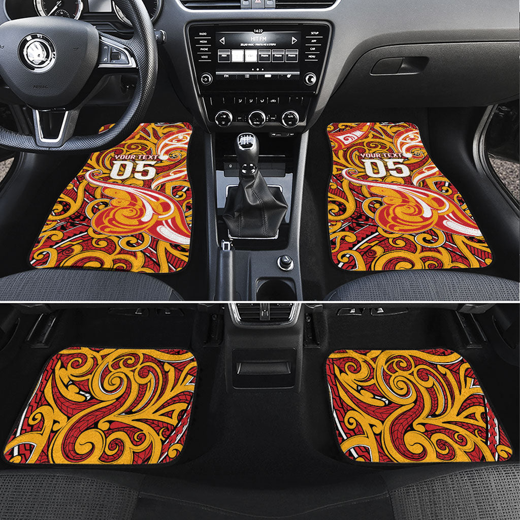 Custom Aotearoa Waikato Tainui Car Mats Maori Tribal Pattern Koru Motif