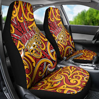 Aotearoa Waikato Tainui Car Seat Cover Maori Tribal Pattern Koru Motif