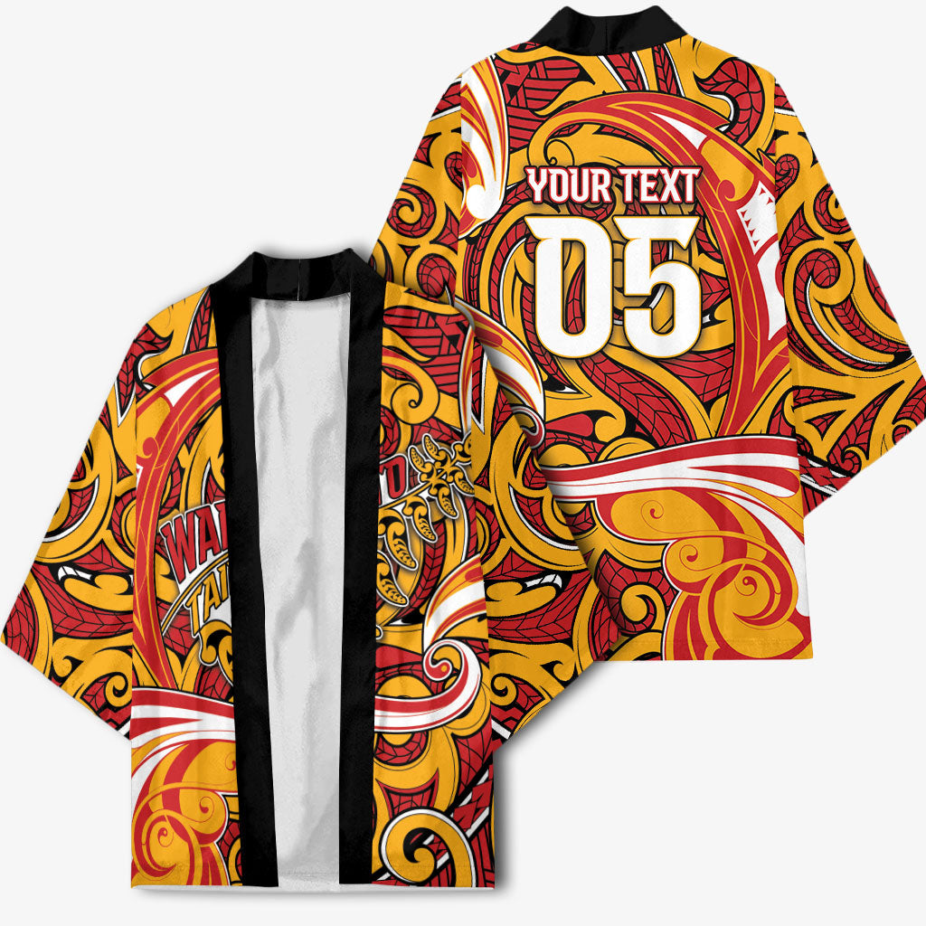 Custom Aotearoa Waikato Tainui Kimono Maori Tribal Pattern Koru Motif
