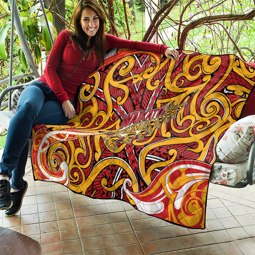 Aotearoa Waikato Tainui Quilt Maori Tribal Pattern Koru Motif