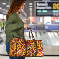 Aotearoa Waikato Tainui Travel Bag Maori Tribal Pattern Koru Motif