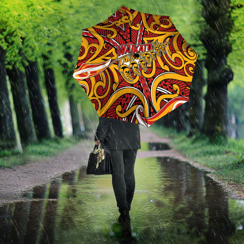 Aotearoa Waikato Tainui Umbrella Maori Tribal Pattern Koru Motif