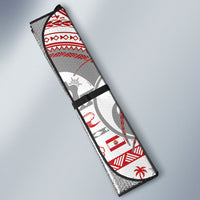 French Polynesian Christmas Auto Sun Shade Santa Riding Hammerhead Shark Tahitian DT05 - Polynesian Pride
