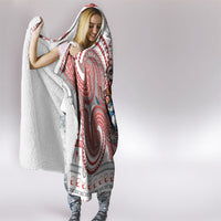 French Polynesian Christmas Hooded Blanket Santa Riding Hammerhead Shark Tahitian DT05 - Polynesian Pride