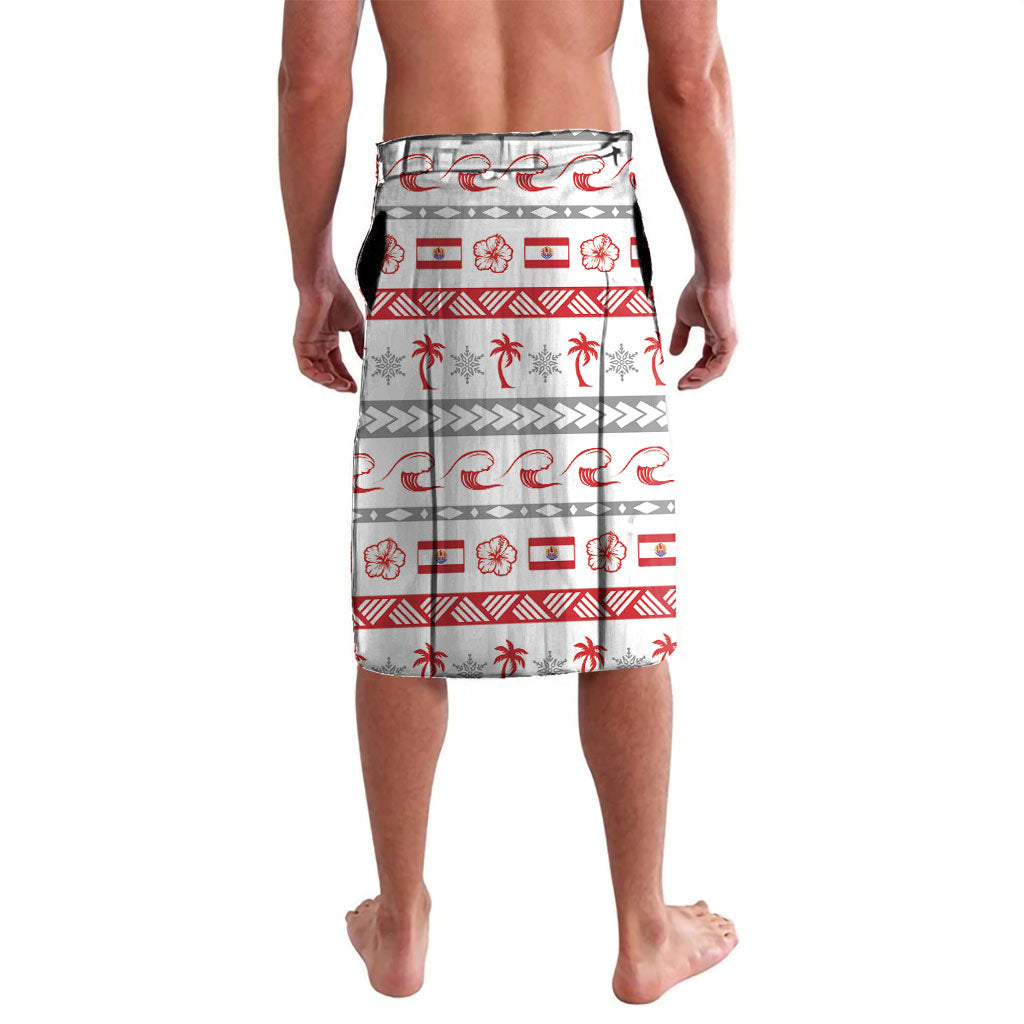 French Polynesian Christmas Lavalava Santa Riding Hammerhead Shark Tahitian