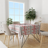 French Polynesian Christmas Tablecloth Santa Riding Hammerhead Shark Tahitian DT05 - Polynesian Pride