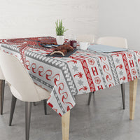 French Polynesian Christmas Tablecloth Santa Riding Hammerhead Shark Tahitian DT05 - Polynesian Pride