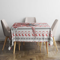 French Polynesian Christmas Tablecloth Santa Riding Hammerhead Shark Tahitian DT05 - Polynesian Pride
