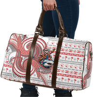 French Polynesian Christmas Travel Bag Santa Riding Hammerhead Shark Tahitian DT05 - Polynesian Pride