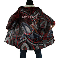 Aotearoa Christmas Cloak Santa Riding Humpback Whale Maori Koru DT05 - Polynesian Pride