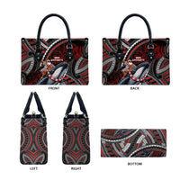 Aotearoa Christmas Leather Bag Santa Riding Humpback Whale Maori Koru