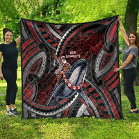 Aotearoa Christmas Quilt Santa Riding Humpback Whale Maori Koru