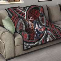 Aotearoa Christmas Quilt Santa Riding Humpback Whale Maori Koru