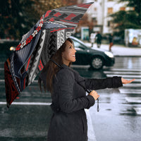 Aotearoa Christmas Umbrella Santa Riding Humpback Whale Maori Koru