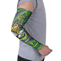 Cook Islands Christmas Arm Sleeves Santa Riding Flying Fish