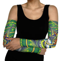 Cook Islands Christmas Arm Sleeves Santa Riding Flying Fish