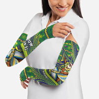 Cook Islands Christmas Arm Sleeves Santa Riding Flying Fish