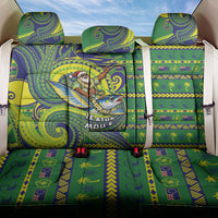 Cook Islands Christmas Back Car Seat Cover Santa Riding Flying Fish
