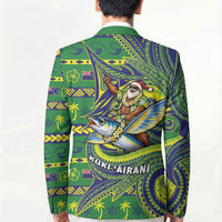 Cook Islands Christmas Blazer Santa Riding Flying Fish DT05 - Polynesian Pride