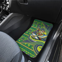 Cook Islands Christmas Car Mats Santa Riding Flying Fish