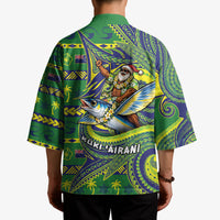 Cook Islands Christmas Kimono Santa Riding Flying Fish