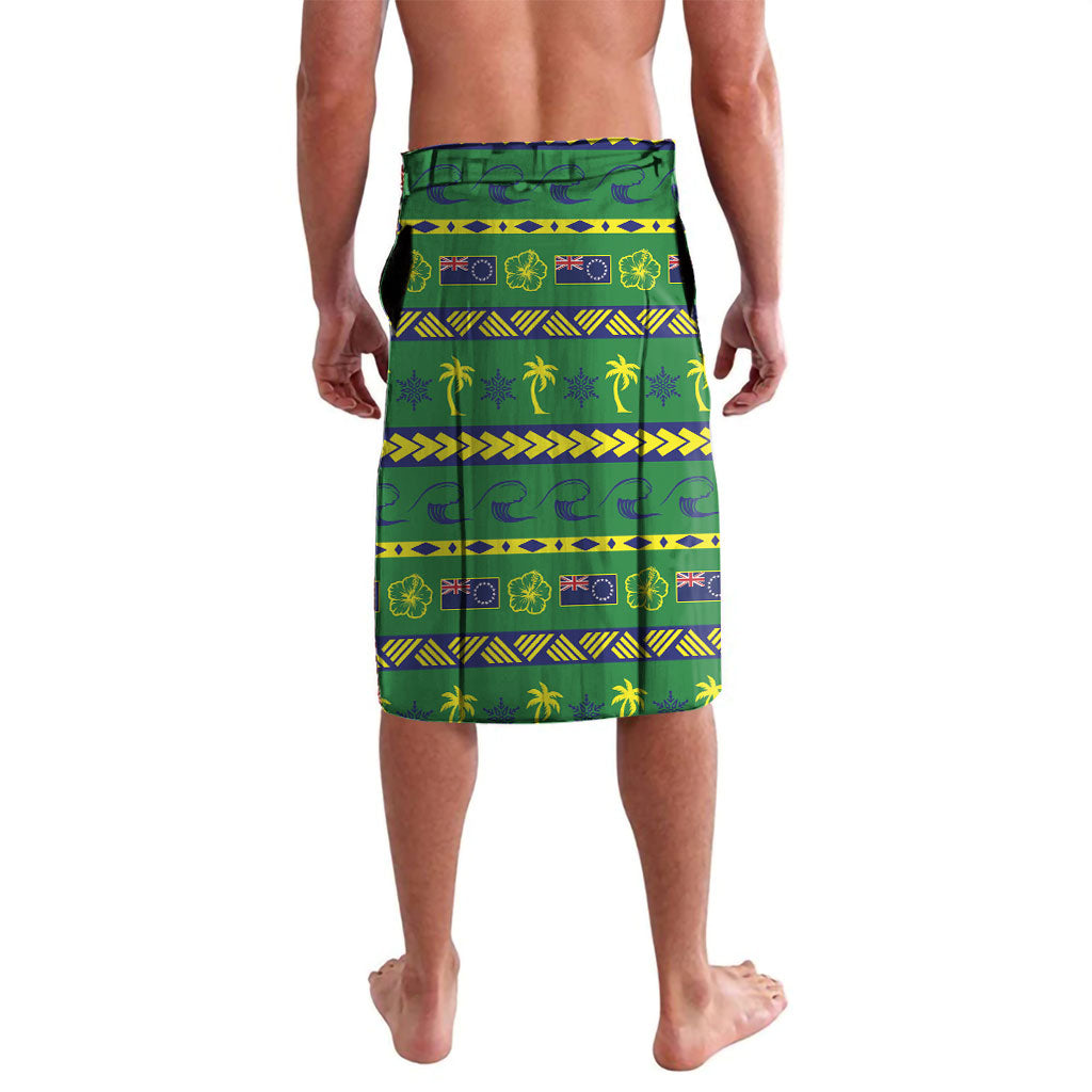 Cook Islands Christmas Lavalava Santa Riding Flying Fish DT05 - Polynesian Pride