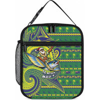 Cook Islands Christmas Lunch Bag Santa Riding Flying Fish