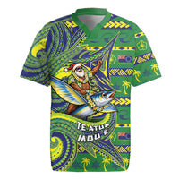 Cook Islands Christmas Rugby Jersey Santa Riding Flying Fish