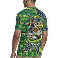 Cook Islands Christmas Rugby Jersey Santa Riding Flying Fish