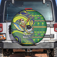 Cook Islands Christmas Spare Tire Cover Santa Riding Flying Fish