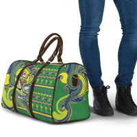 Cook Islands Christmas Travel Bag Santa Riding Flying Fish