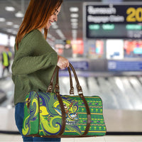 Cook Islands Christmas Travel Bag Santa Riding Flying Fish
