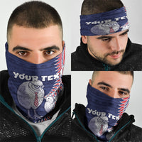 Personalised New Zealand Father's Day Neck Gaiter Daddy Kiwi Bird Silver Ferns DT05 - Polynesian Pride