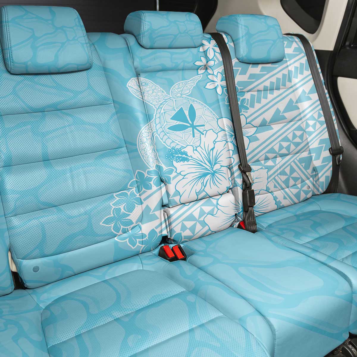 Hawaii Kanaka Maoli Back Car Seat Cover Polynesian Turtle Tattoo DT05 - Polynesian Pride