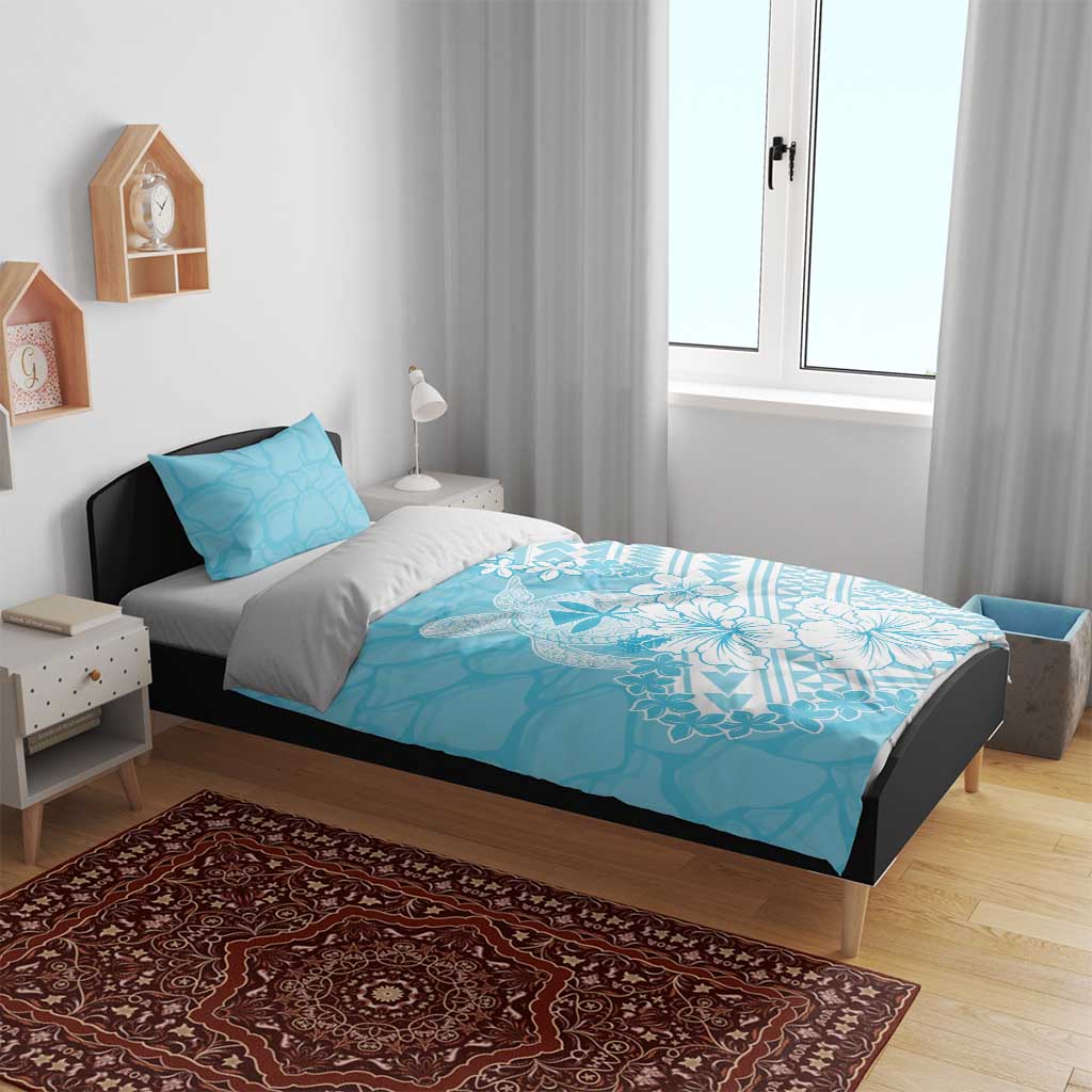 Hawaii Kanaka Maoli Bedding Set Polynesian Turtle Tattoo