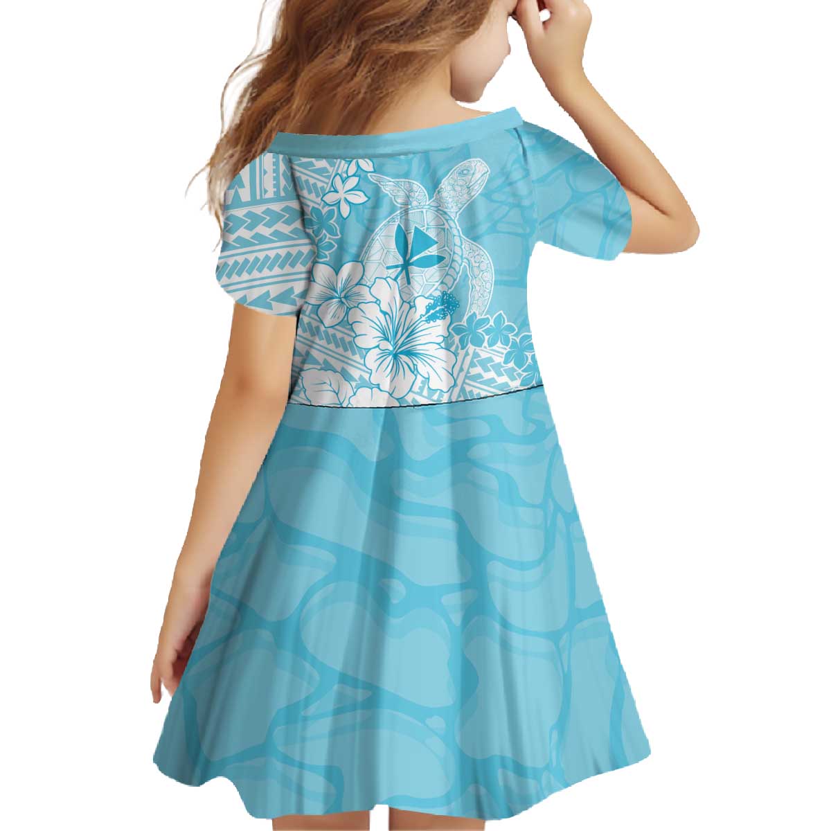 Hawaii Kanaka Maoli Family Matching Off The Shoulder Long Sleeve Dress and Hawaiian Shirt Polynesian Turtle Tattoo DT05 - Polynesian Pride
