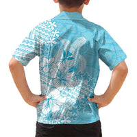 Hawaii Kanaka Maoli Family Matching Off Shoulder Maxi Dress and Hawaiian Shirt Polynesian Turtle Tattoo DT05 - Polynesian Pride